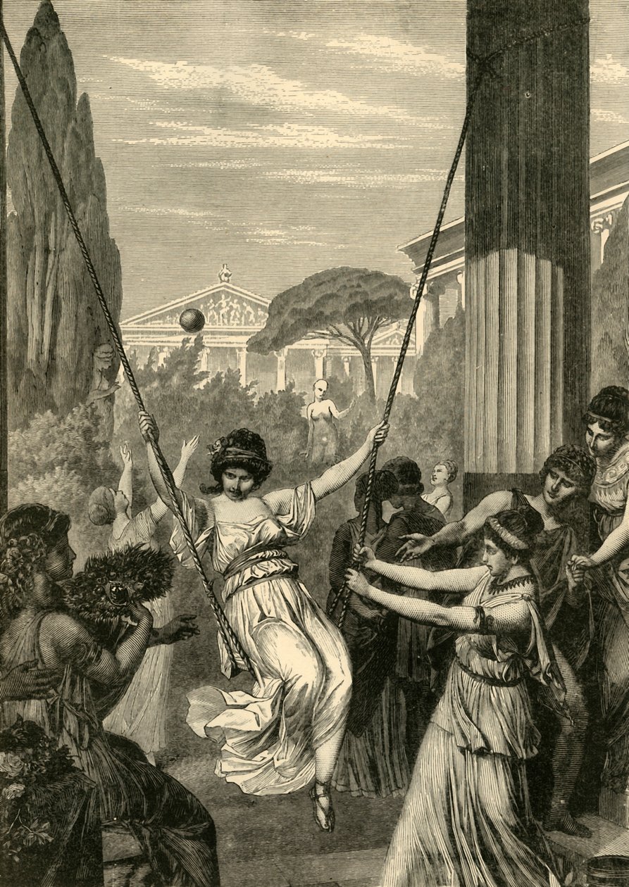 Sports of Greek Girls, 1890. av Unbekannt