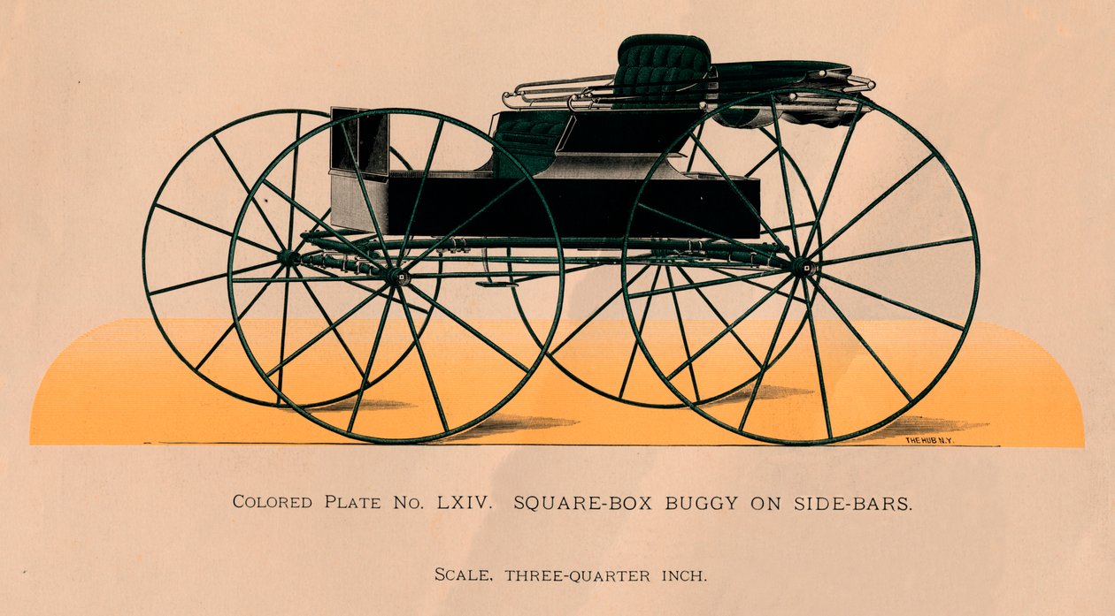 Square-Box Buggy On Side-Bars, 1885. av Unbekannt