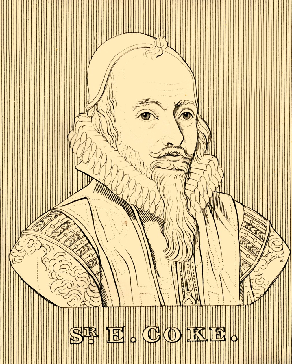 Sr. E. Coke, 1552-1634,1830. av Unbekannt