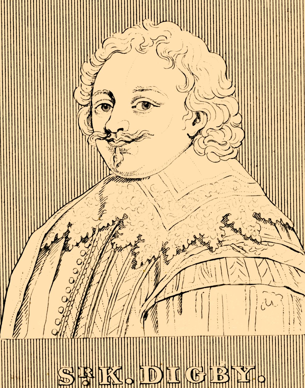 Sr. K. Digby, 1603-1665, 1830. av Unbekannt