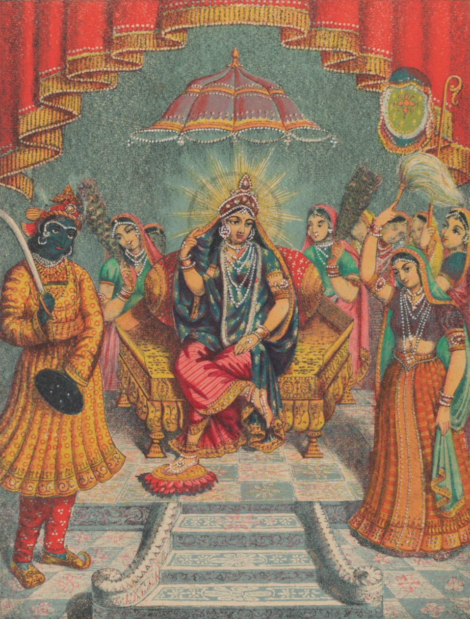 Sri Sri Rai Raja, ca. 1885-95. av Unbekannt