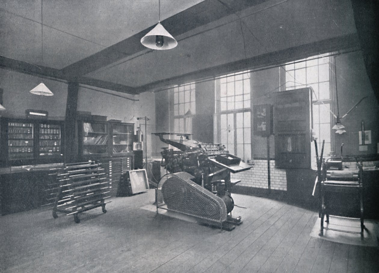 St. Bride Foundation School. Offsettrykkerom, 1917 av Unbekannt