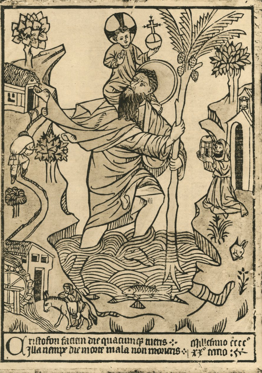 St. Christopher. 1423, 1915. av Unbekannt