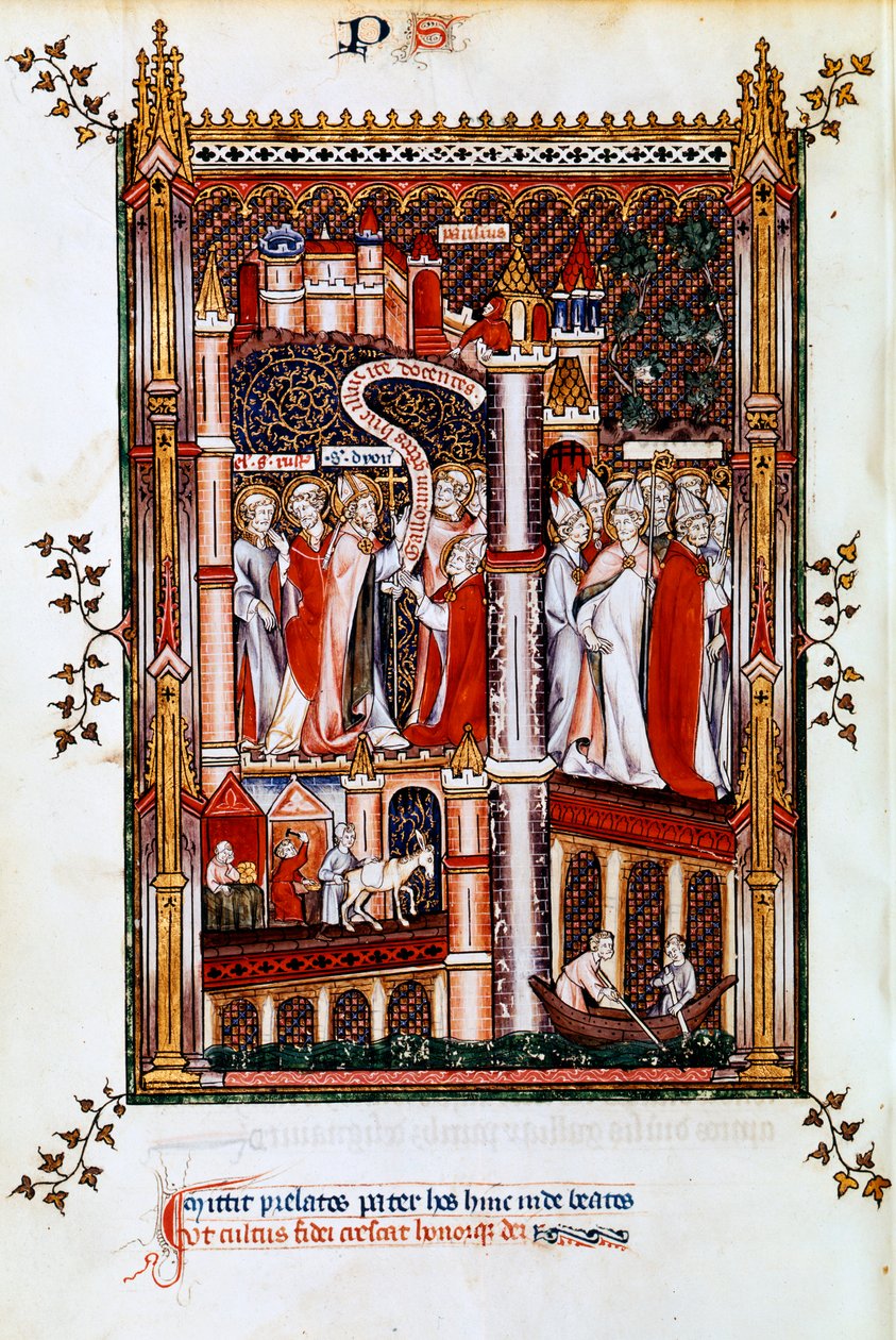St Denis sender ut misjonærer, 1317 av Unbekannt