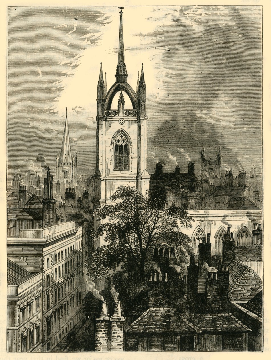 St. Dunstans-in-the-East, c1872. av Unbekannt