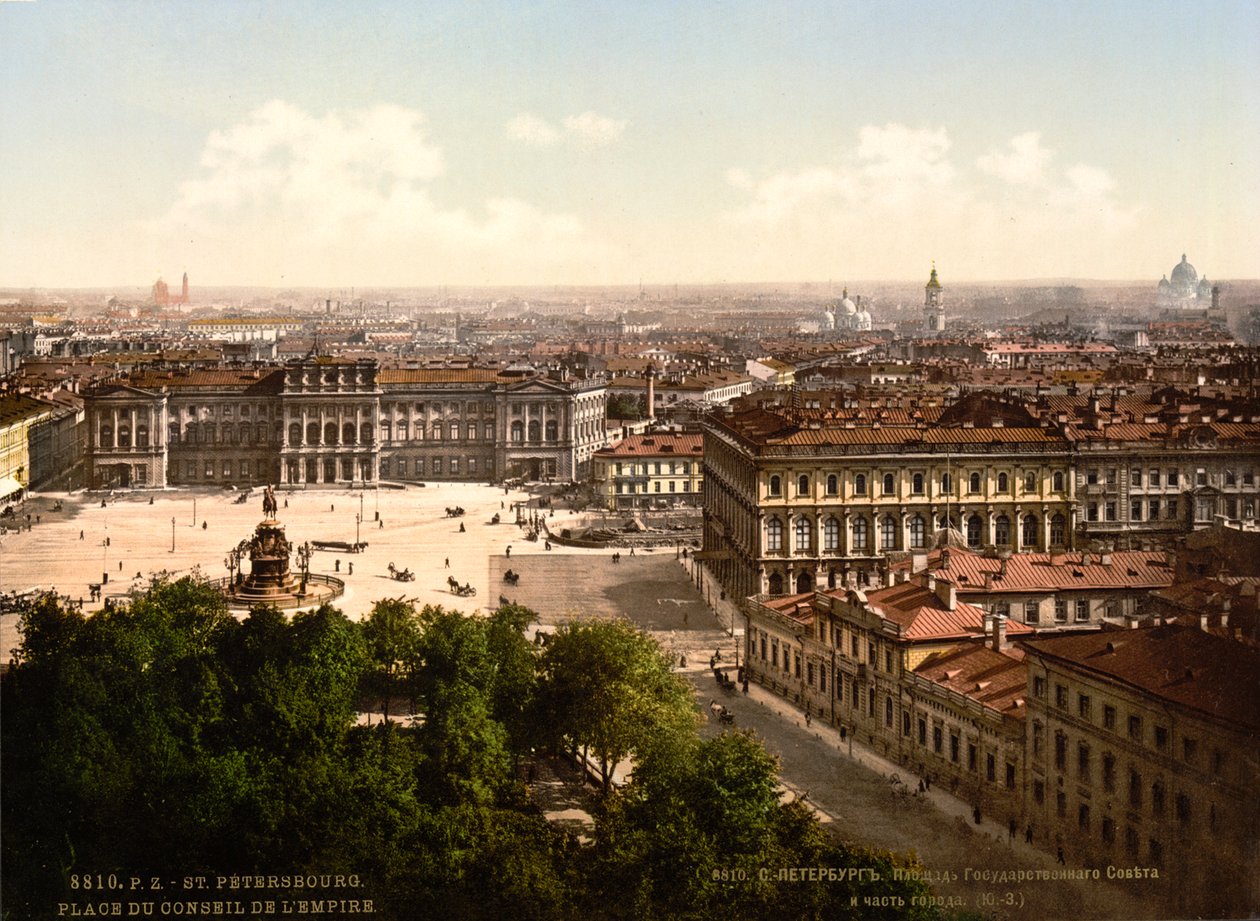 St Isaacs Square, St Petersburg, Russland, c1890-c1905 av Unbekannt