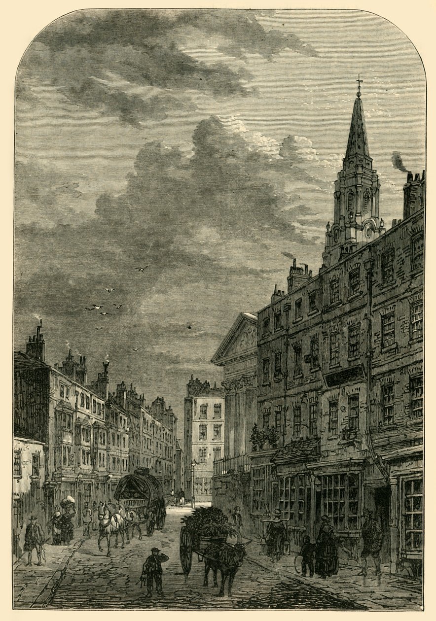 St. Martins Lane, 1820, 1881. av Unbekannt