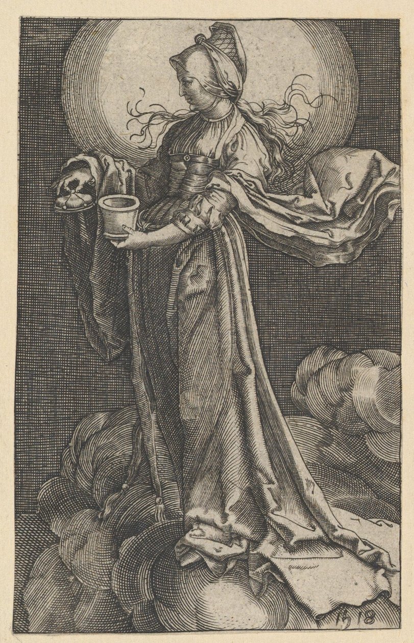 St. Maria Magdalena på skyene kopi, 1518. av Unbekannt