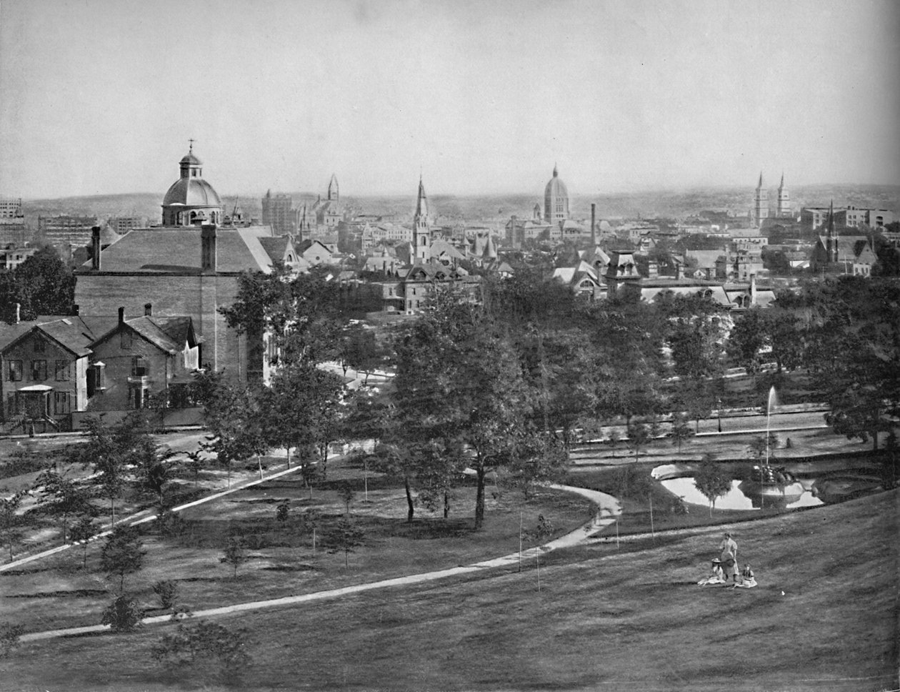 St. Paul fra Merriams Hill, c1897. av Unbekannt