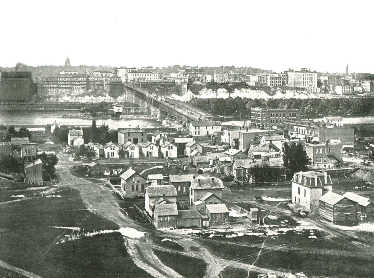 St Paul fra vest, USA, 1895. av Unbekannt