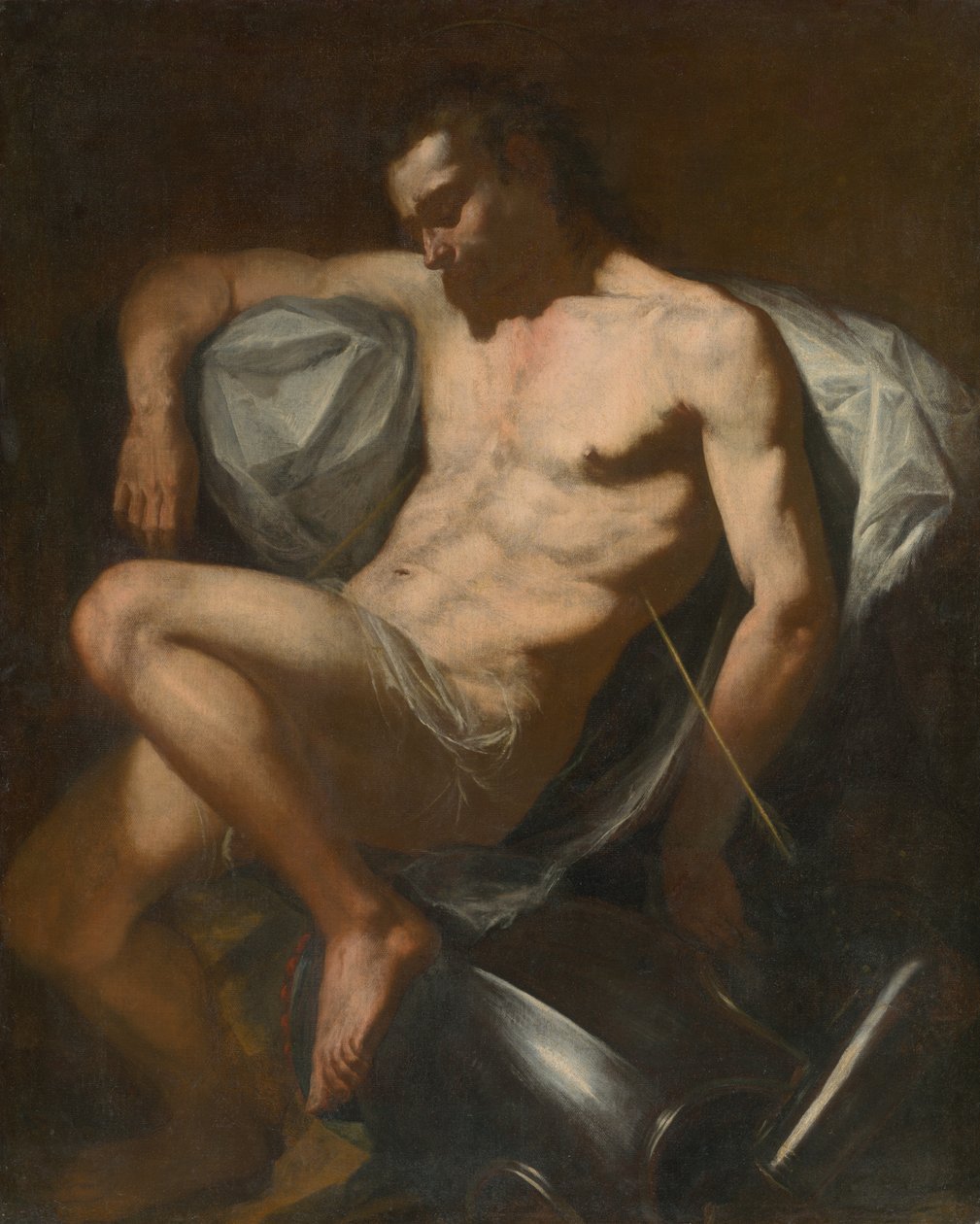 St. Sebastian av Unbekannt
