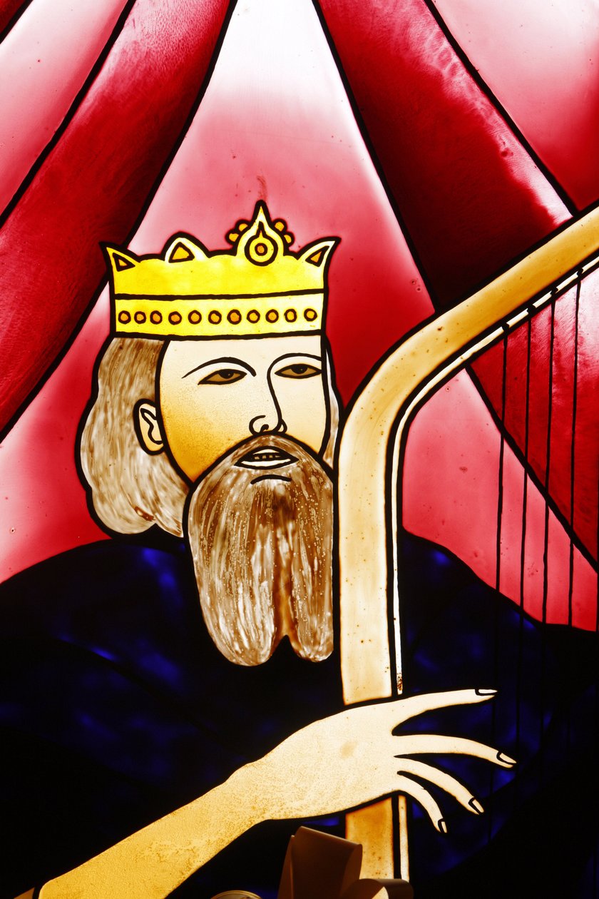 Farget glass: King David, Lome, Togo av Unbekannt