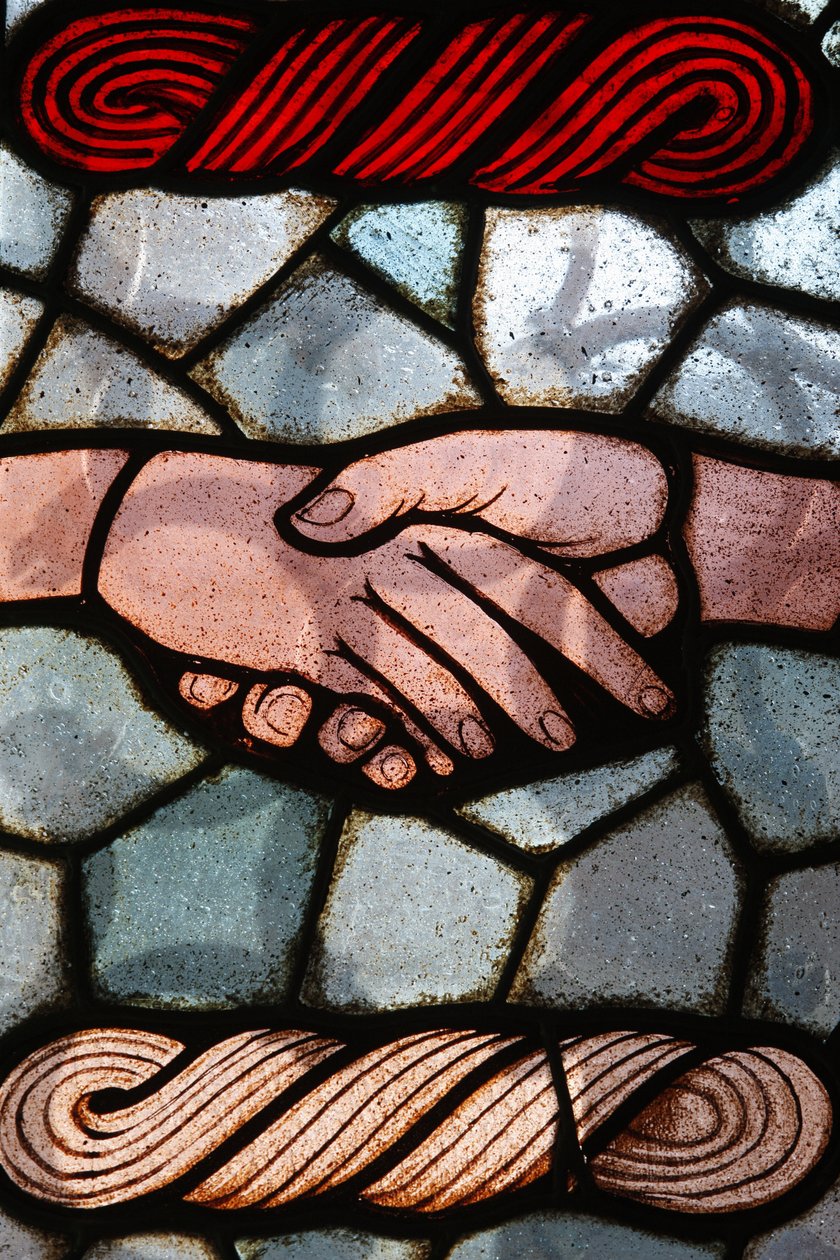 Farget glass: Yom Kippur, Budapest, Hongrie av Unbekannt