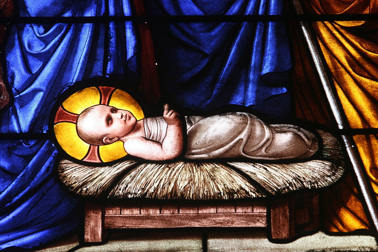Glassmaleri : Nativity Geneve Sveits av Unbekannt