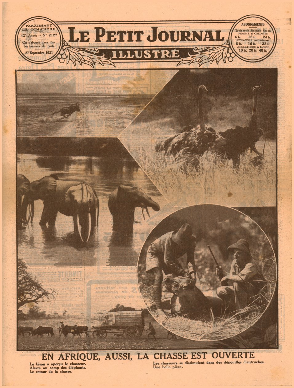 Starten på den afrikanske jaktsesongen, 1931. av Unbekannt