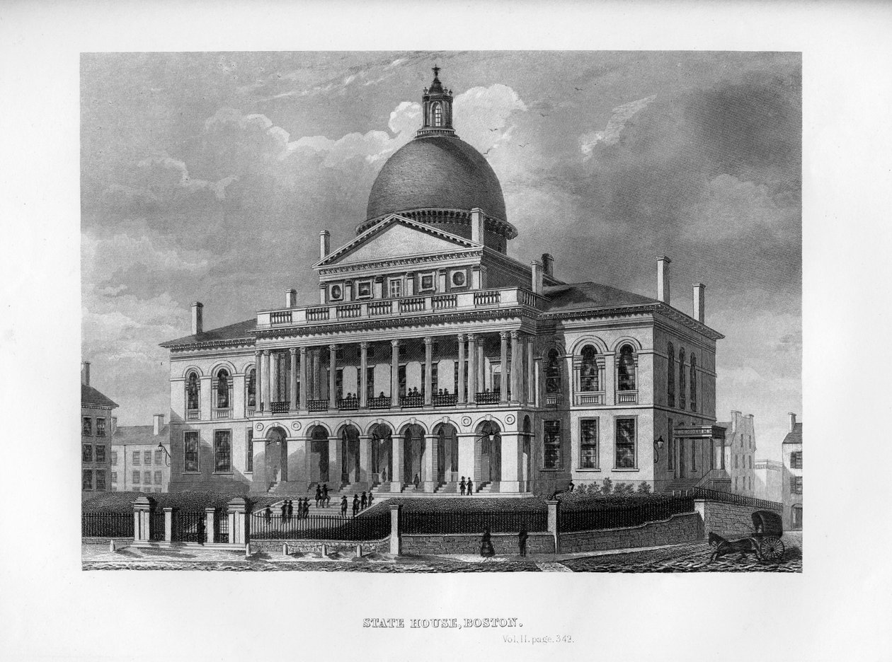 State House, Boston, Massachusetts, 1855 av Unbekannt