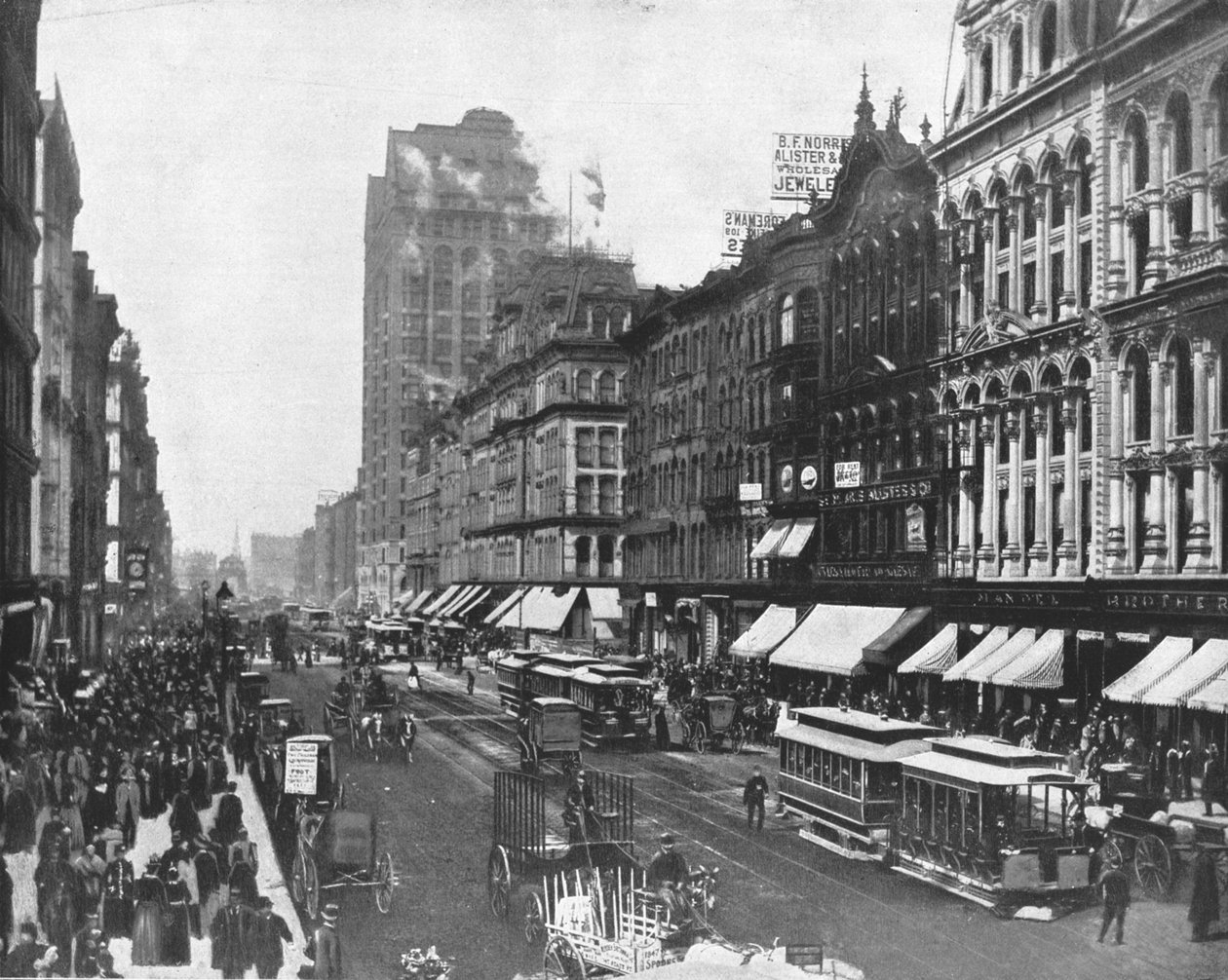 State Street, Chicago, Illinois, USA, c1900. av Unbekannt