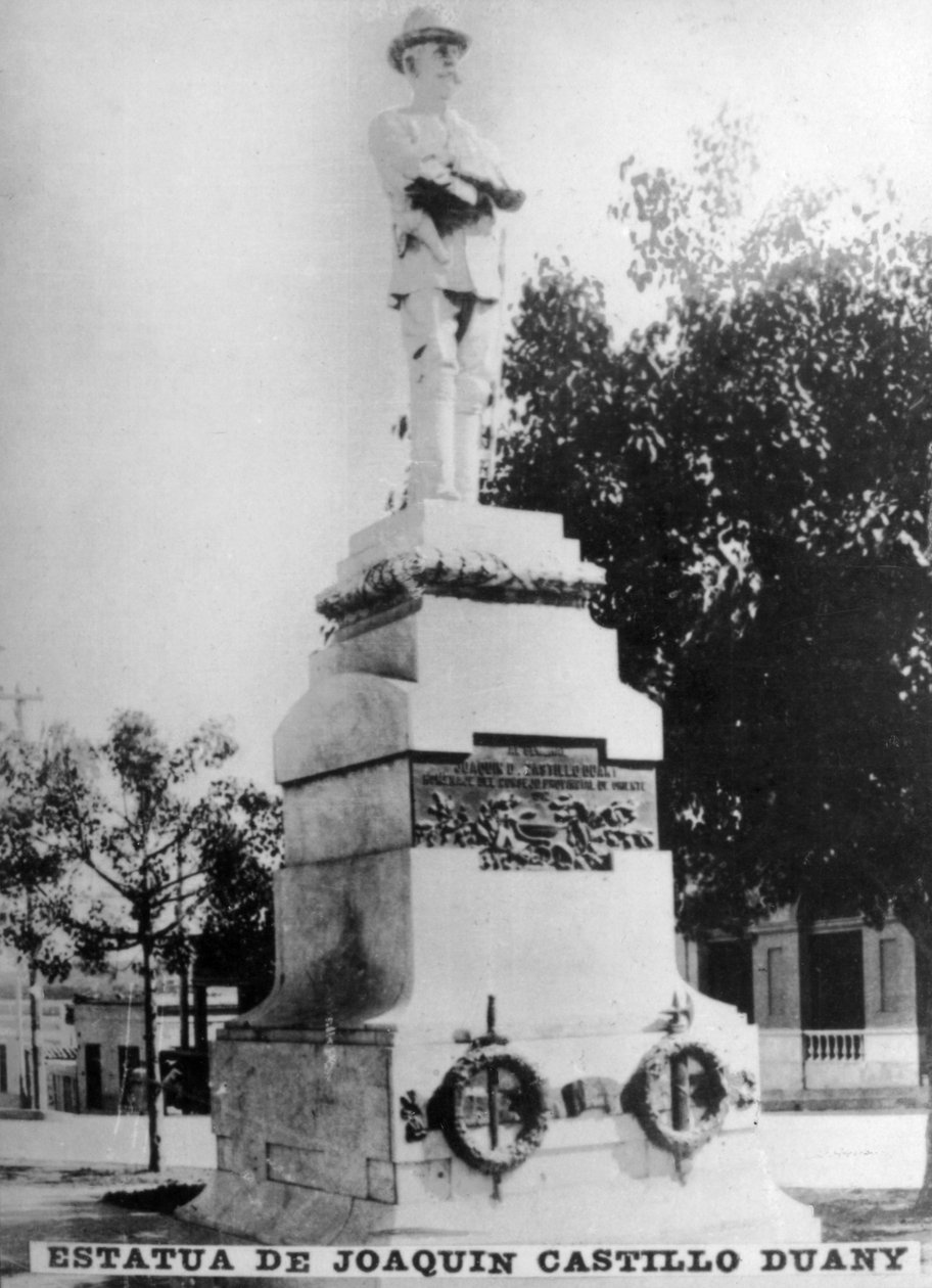 Statue av Joaquin Castillo Duany, 1858-1902, 1920-tallet av Unbekannt