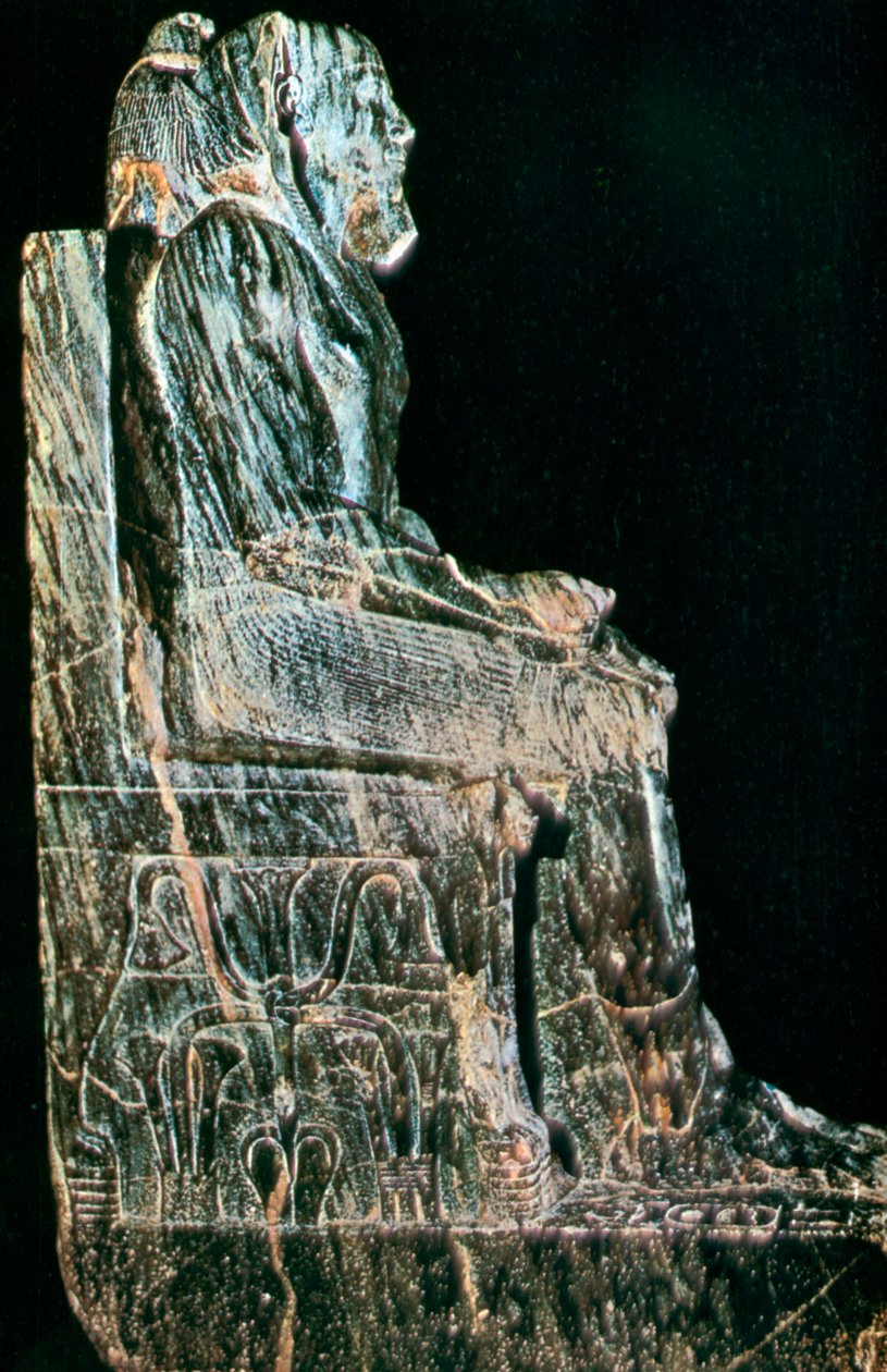 Statue av farao, Egypt, 4. dynasti av Unbekannt