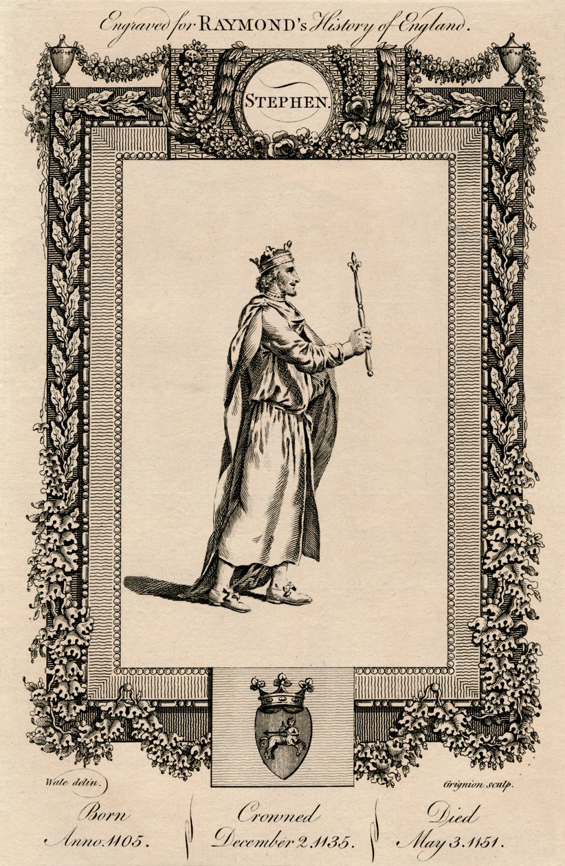 Stephen, 1092-1154, c1787. av Unbekannt