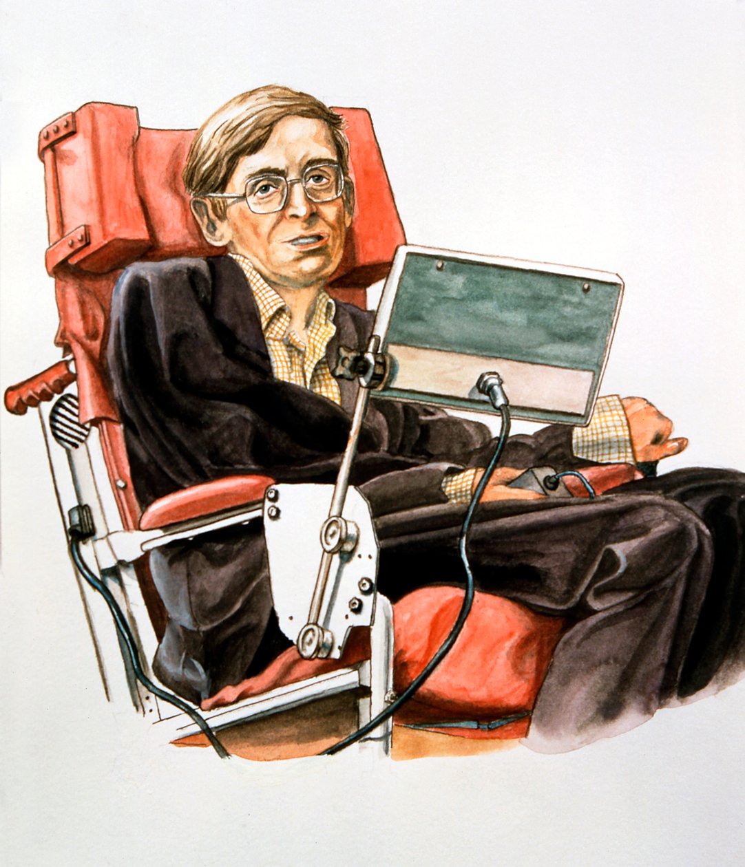 Stephen William Hawking f.1942, britisk teoretisk fysiker av Unbekannt