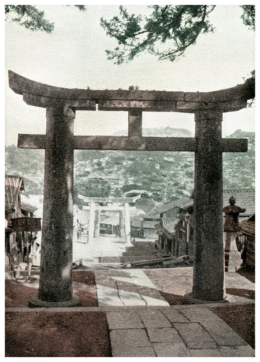 S og Root Torii, Suwa Te MP, Nagasaki, Japan, 1904 av Unbekannt