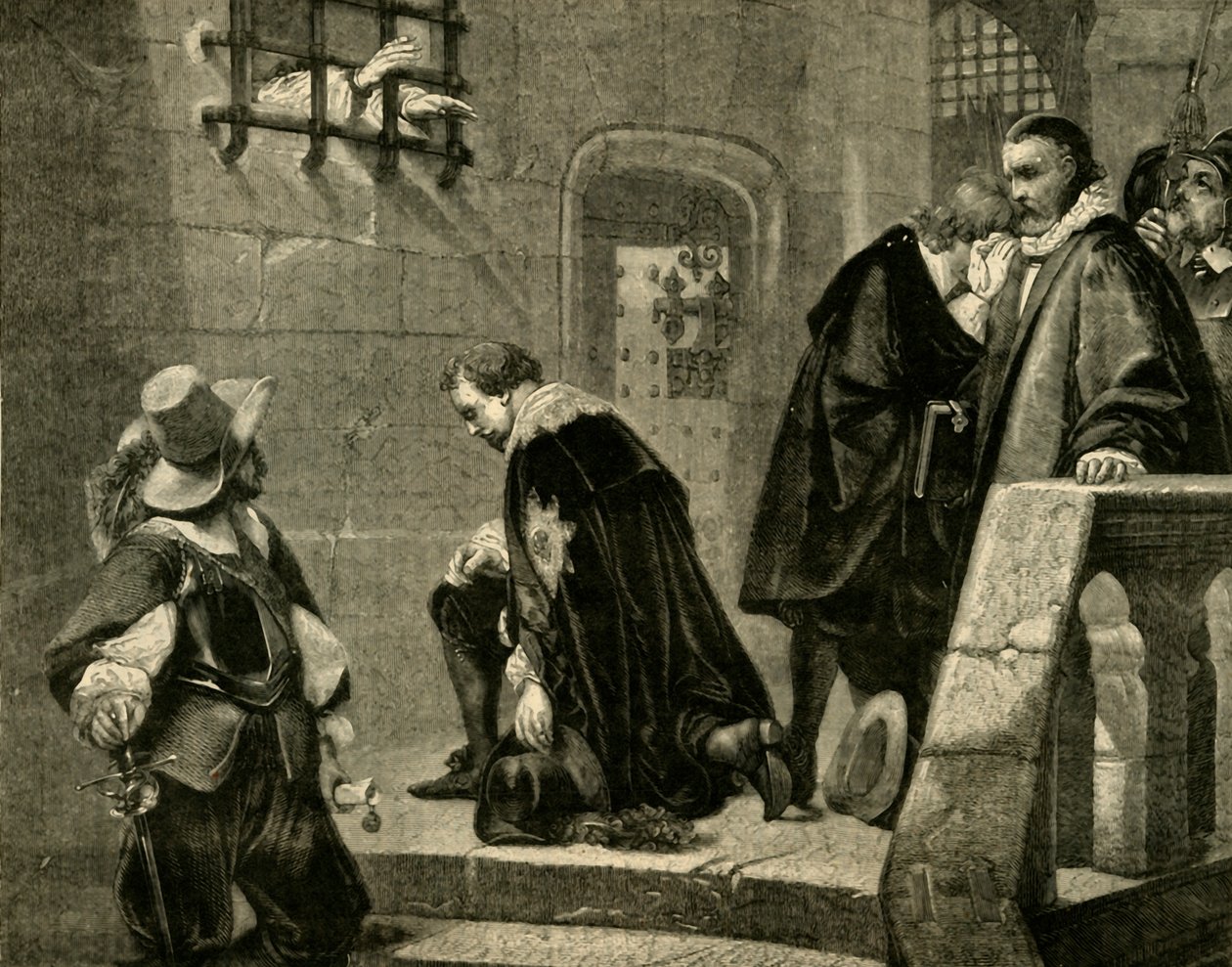 Strafford går til henrettelse, 1641, 1881. av Unbekannt