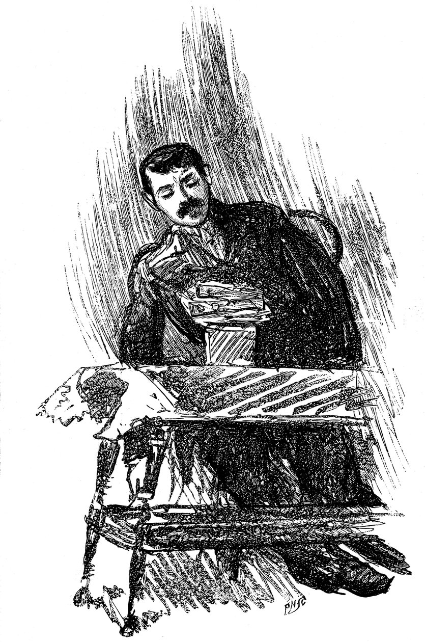 Emne som går inn i en hypnotisk transe, 1891 av Unbekannt