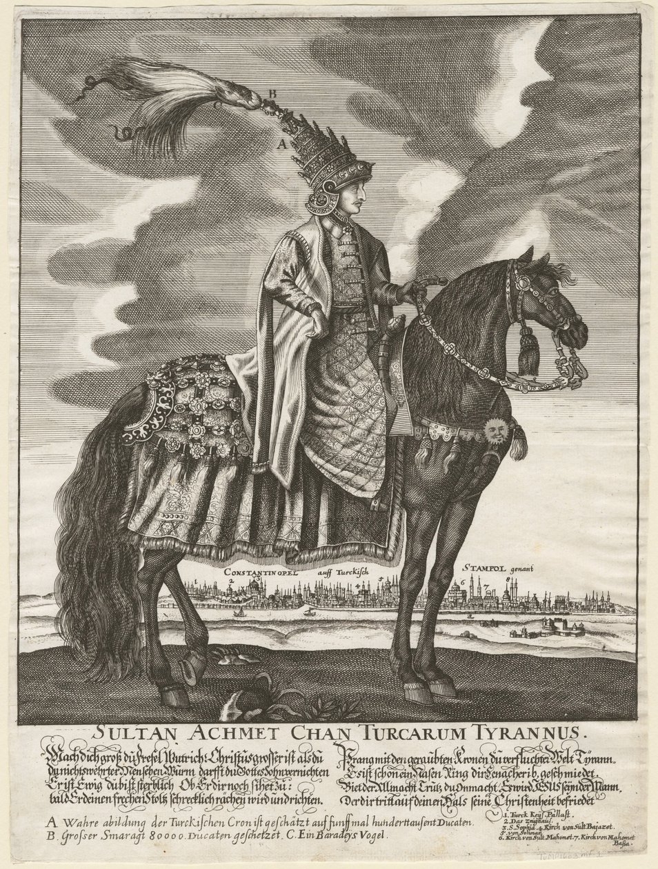Sultan Ahmed III 1673-1736, 1710 av Unbekannt