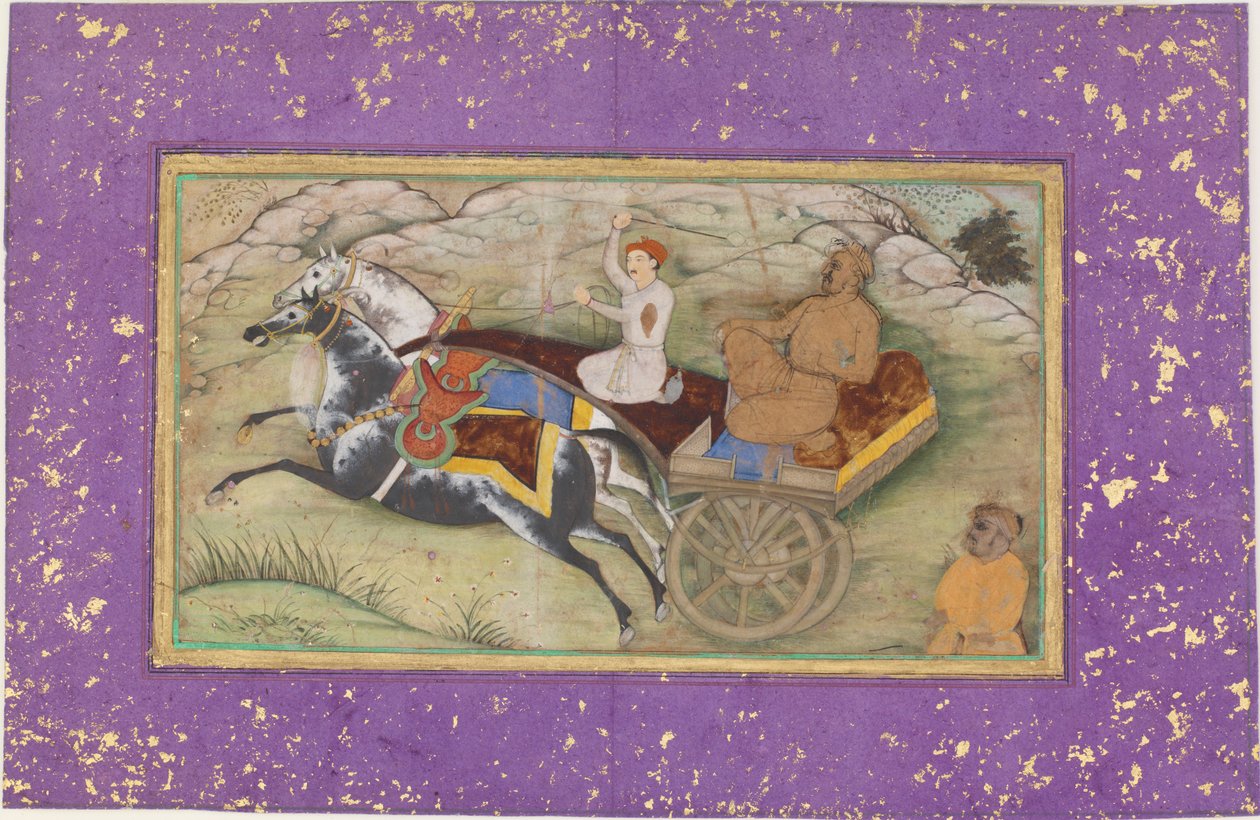 Sultan Salim i en vogn, ca. 1603. av Unbekannt