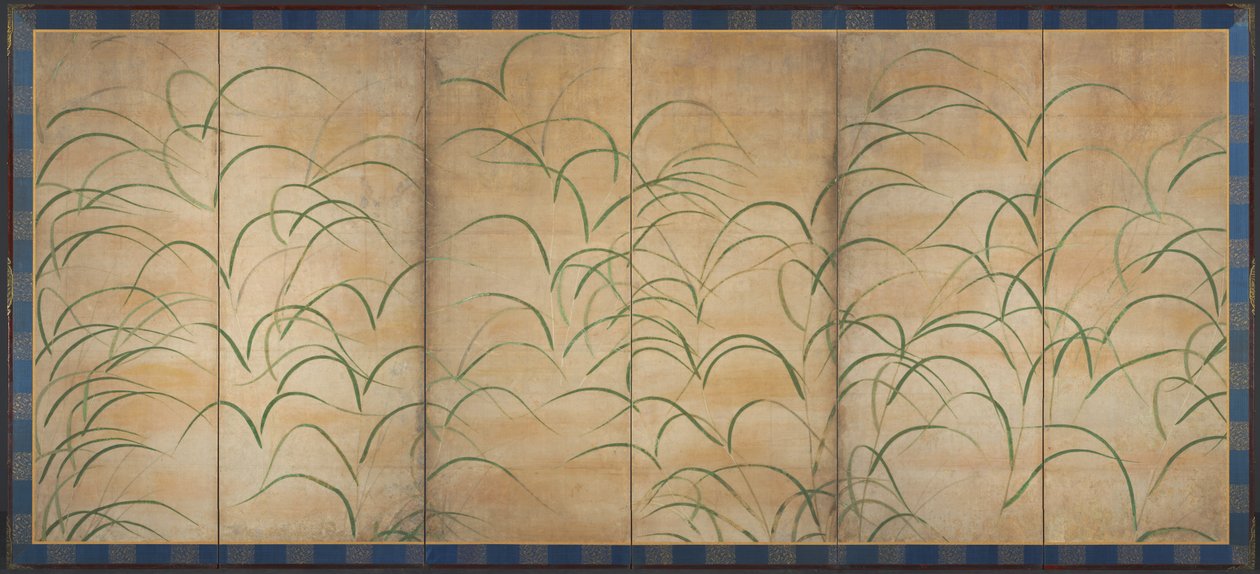 Japansk pampasgress G ras, ca. 1525. av Unbekannt