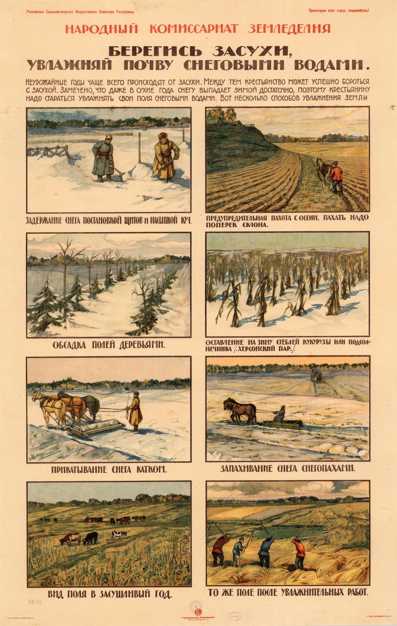 Ta forholdsregler mot tørke., ca 1920-1921. av Unbekannt