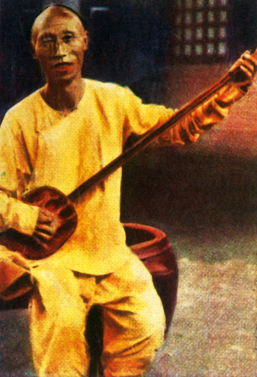Teahouse-musiker, Kina, c1928. av Unbekannt