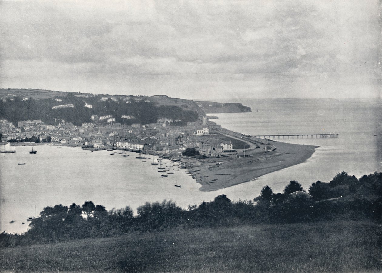 Teignmouth - General View of the Dene, 1895 av Unbekannt