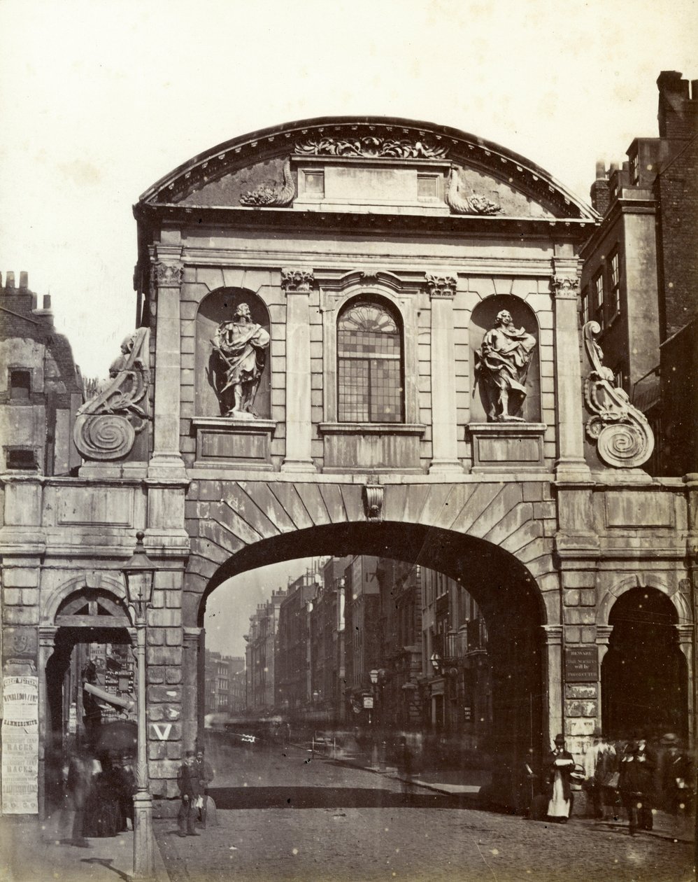 Temple Bar, London, 1800-tallet av Unbekannt