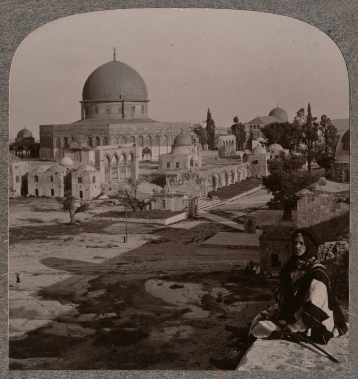 Tempelinnhegning, Jerusalem, ca 1900 av Unbekannt