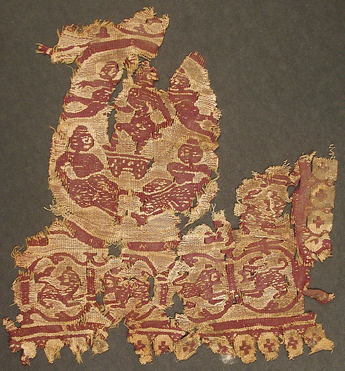 Tekstilfragment, bysantinsk, 4.-6. århundre. av Unbekannt