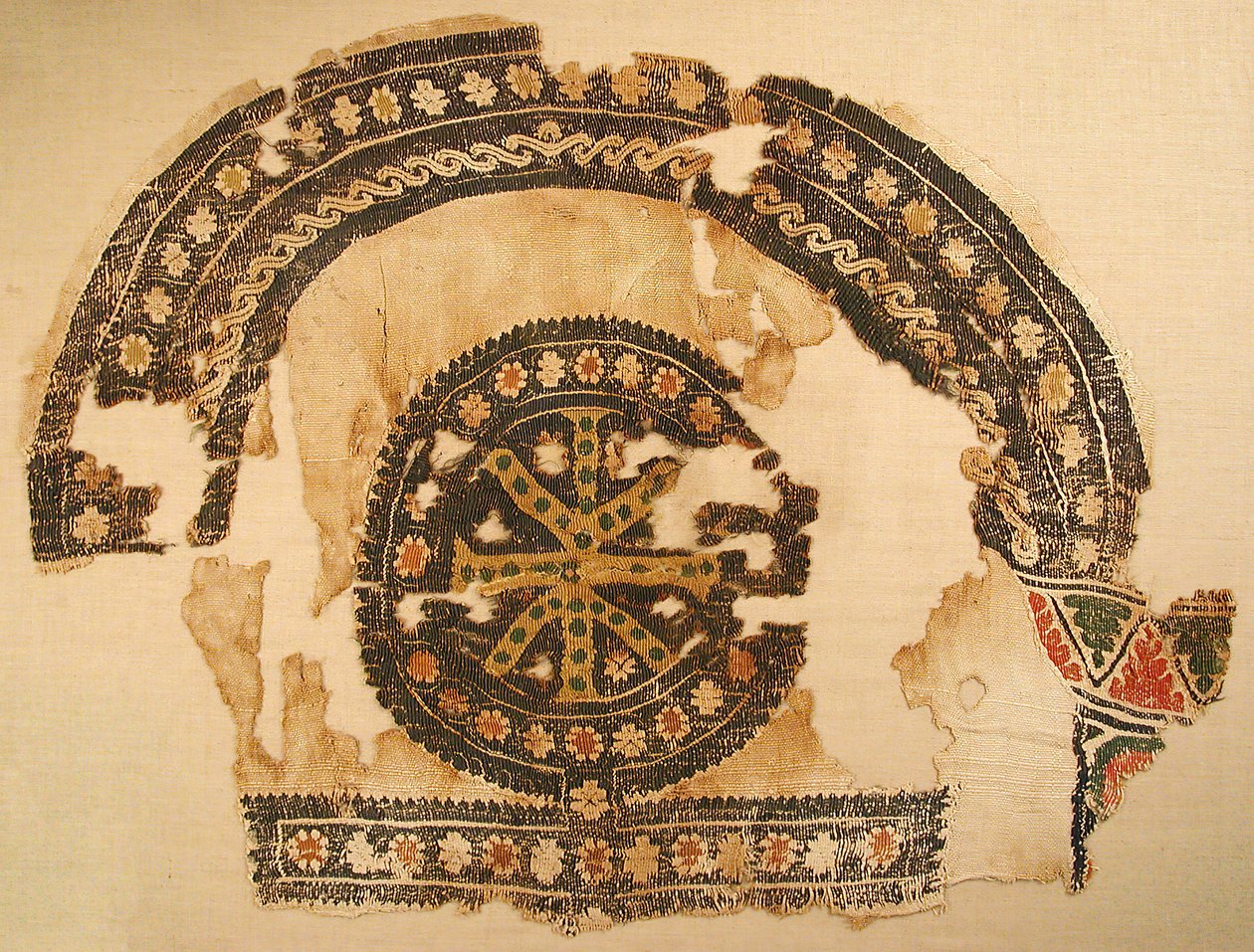 Tekstilfragment, bysantinsk, 5.-6. århundre. av Unbekannt