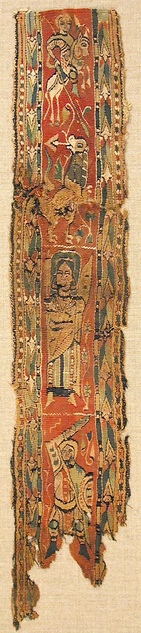 Tekstilfragment, bysantinsk, 6.-8. århundre. av Unbekannt