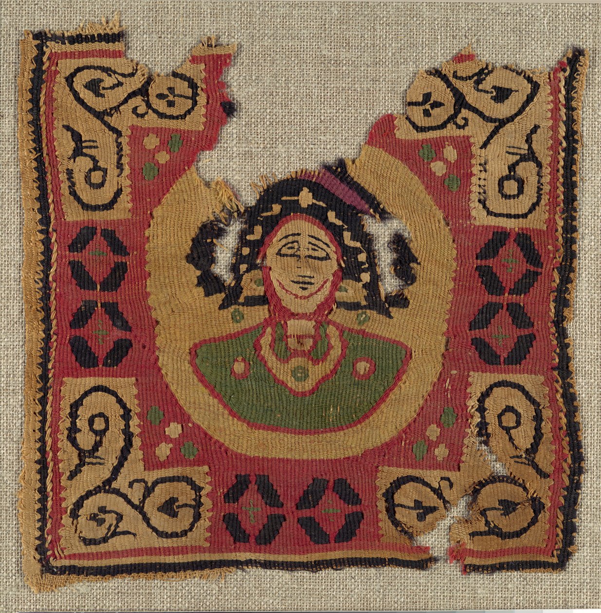 Tekstilfragment, koptisk, 600-700-tallet. av Unbekannt