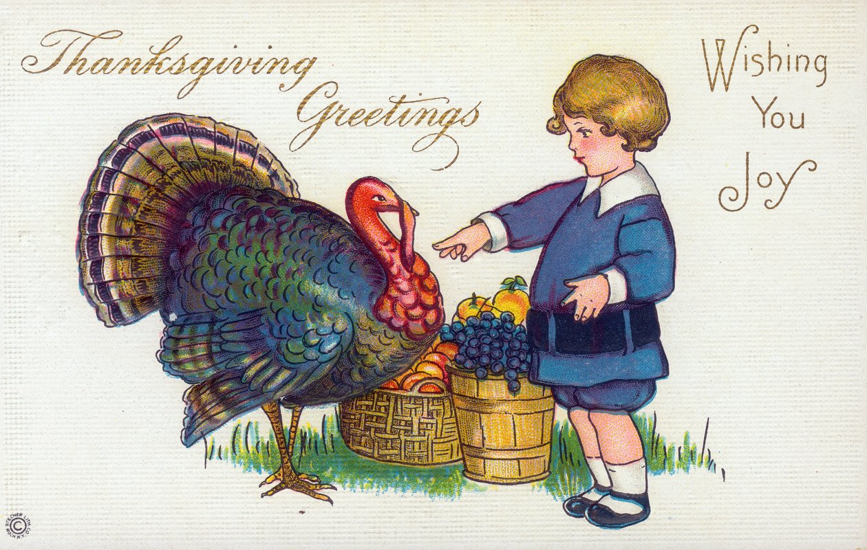 Thanksgiving hilsener. Ønsker deg glede. av Unbekannt