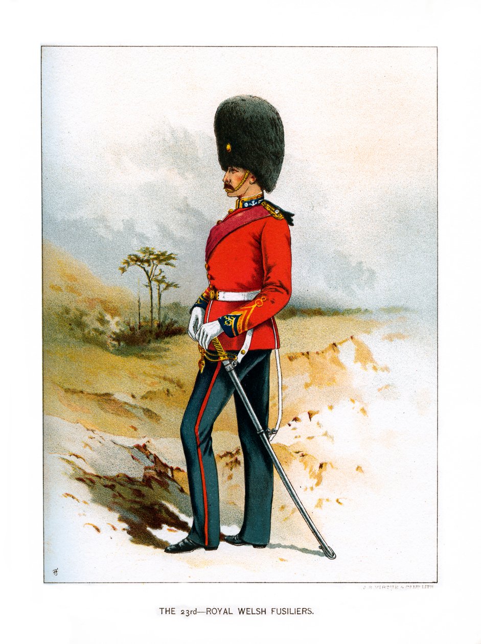 The 23rd Royal Welsh Fusiliers, c1890 av Unbekannt