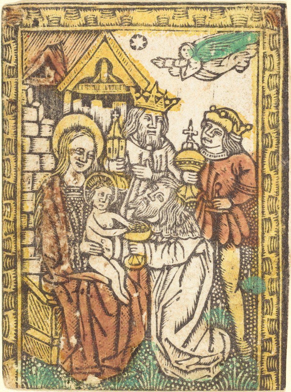 Tilbedelsen av magiene, ca. 14701480. av Unbekannt