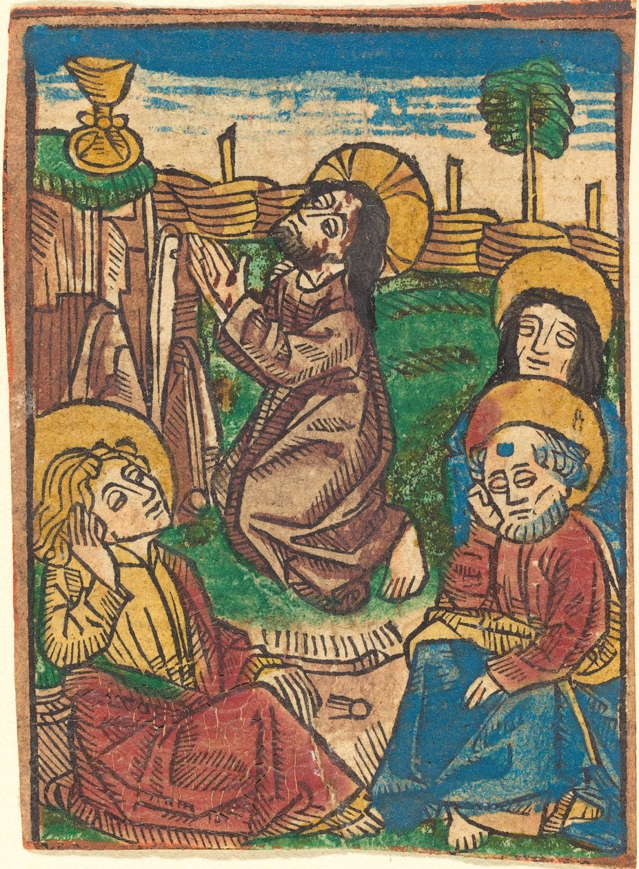 Kvalen i hagen, ca. 1490. av Unbekannt