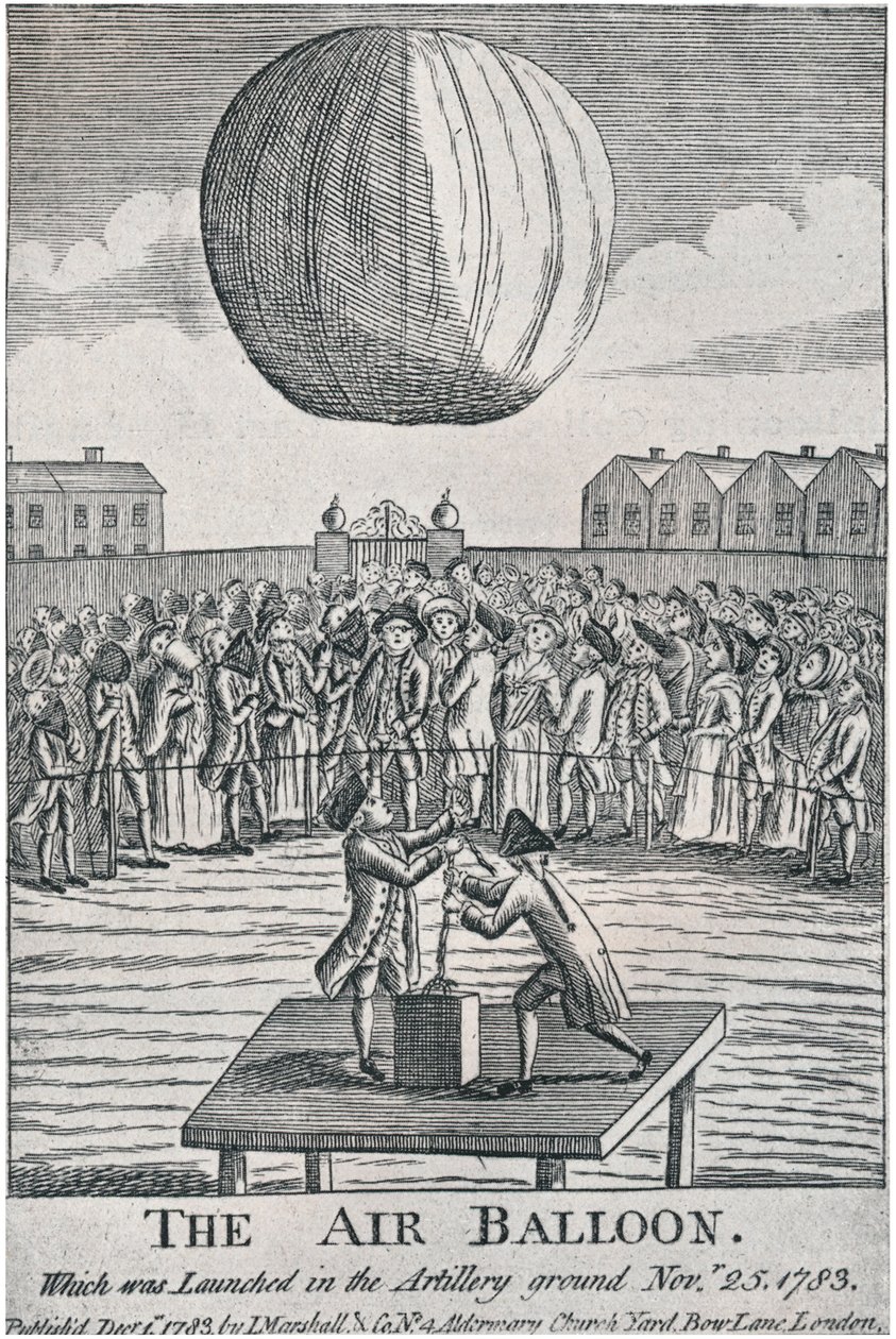 Luftballongen, 1783, 1920. av Unbekannt