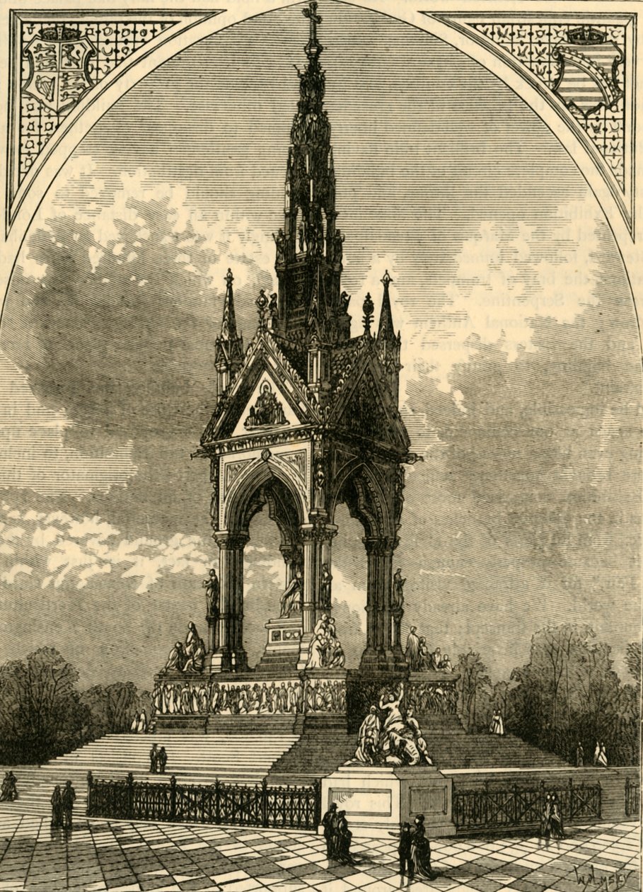 Albert-minnesmerket, c1876. av Unbekannt