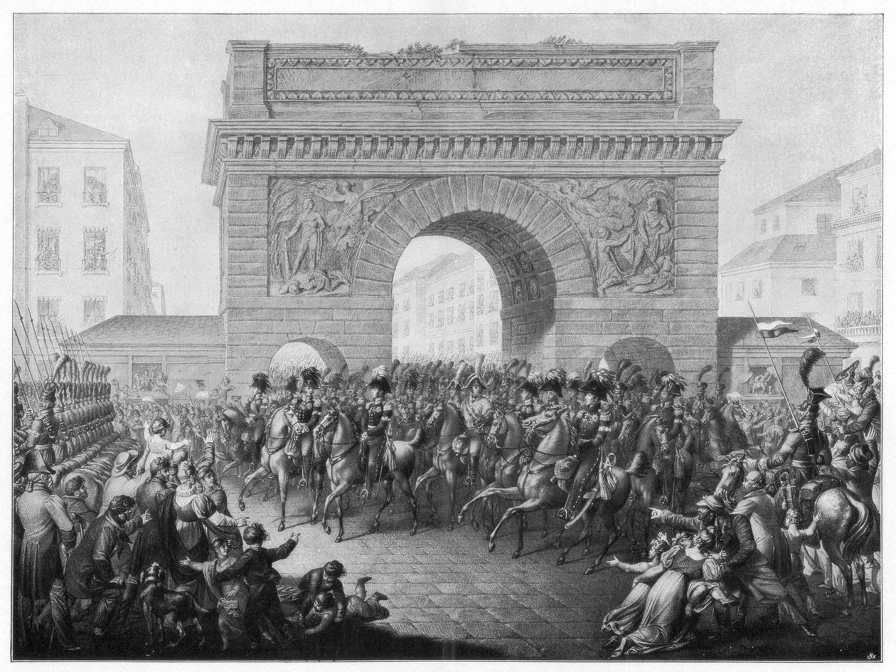 De allierte går inn i Paris 31. mars 1814 1900 av Unbekannt