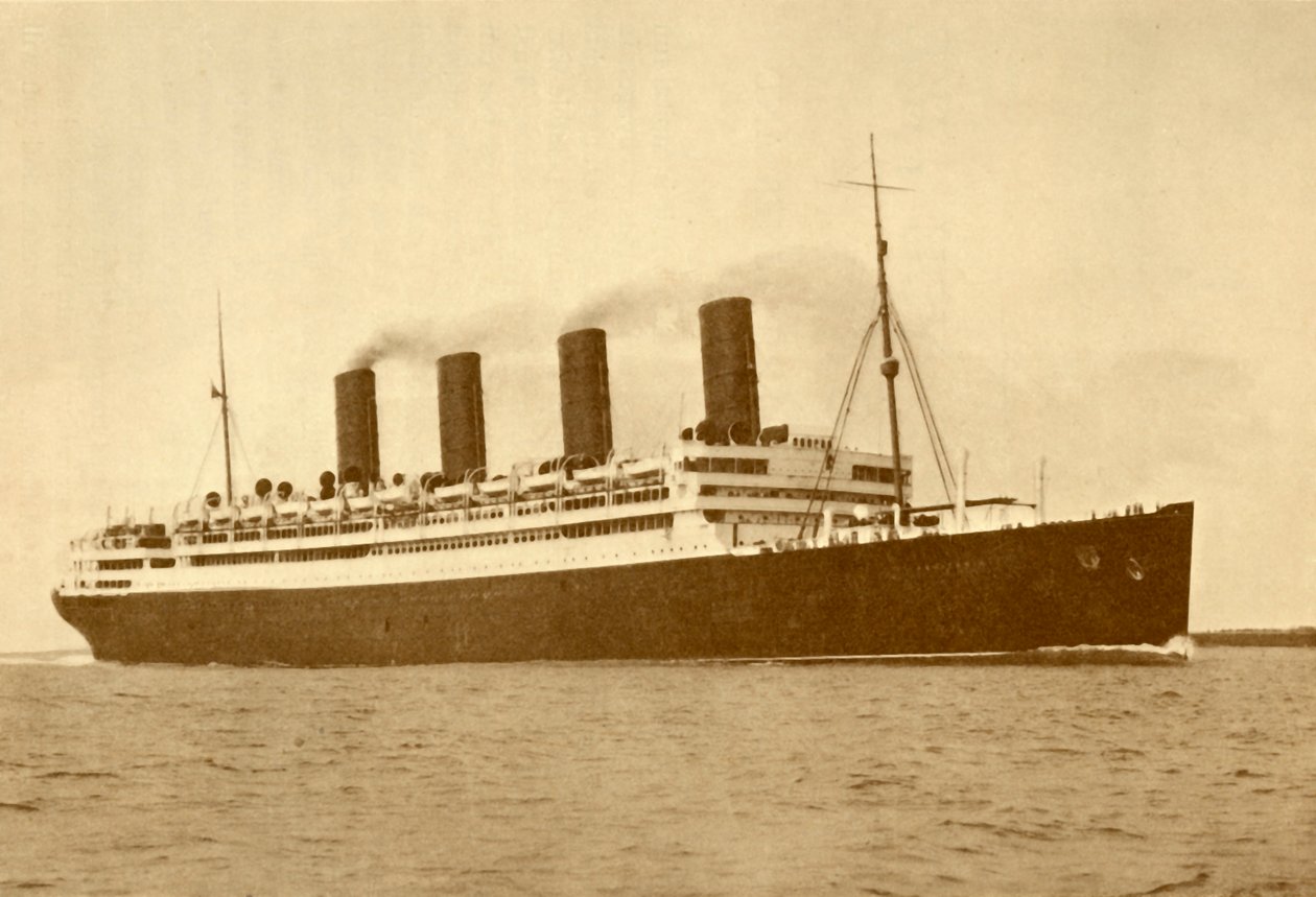 Aquitania Cunard Line, 45 647 tonn, c1930. av Unbekannt