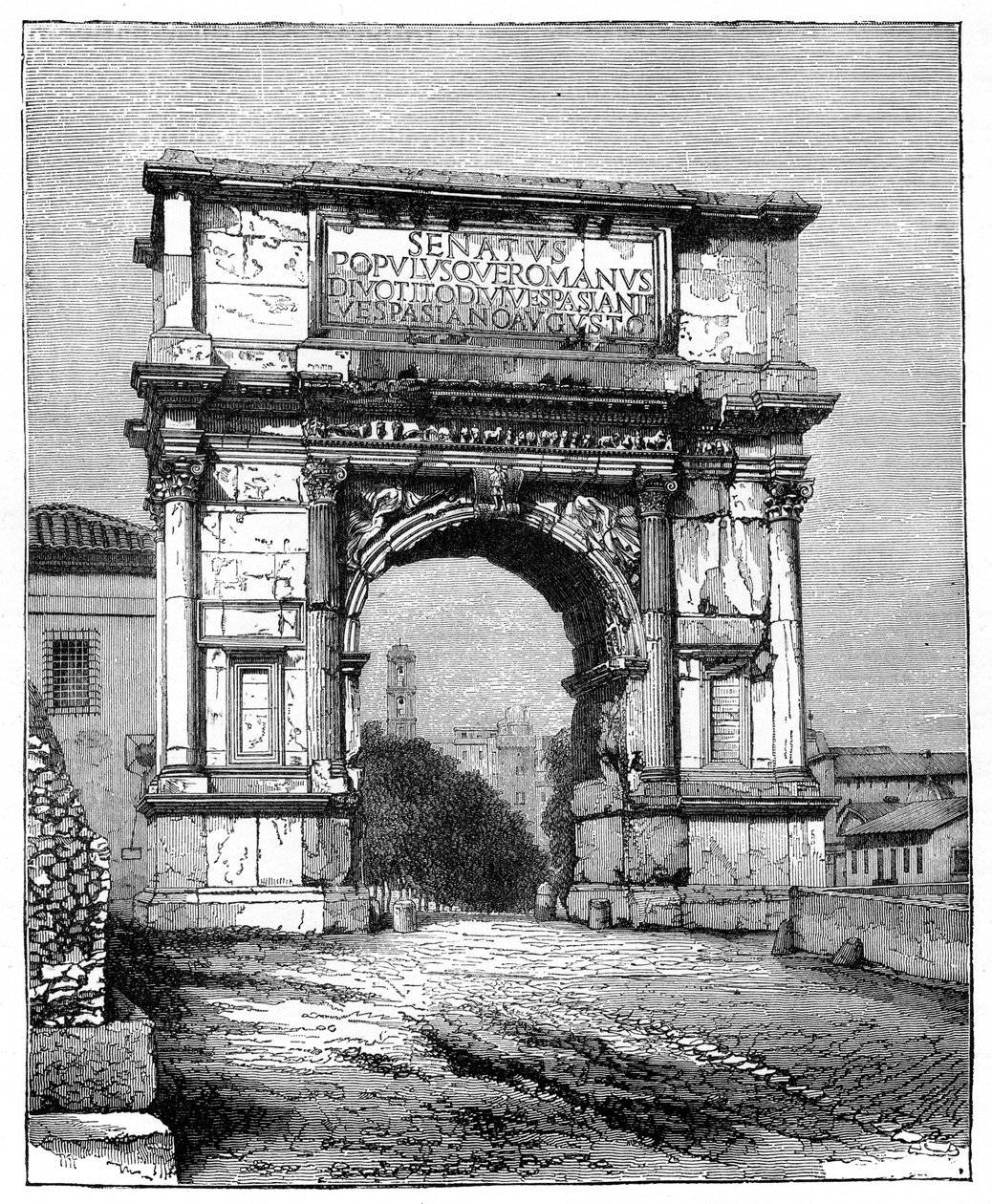Titusbuen, Roma, Italia, 1882 av Unbekannt