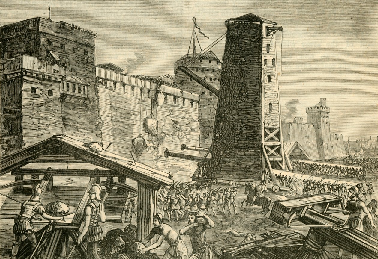 Angrepet på Rhodos, 1890. av Unbekannt